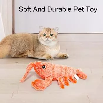 Игрушка для собак Wiggly Lobster Интерактивные игрушки для собак Перезаряжаемая прыгающая движущаяся игрушка для собак