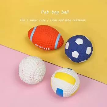 Игрушка для собак, вокализирующая игрушка, латексная игрушка, высокоэластичный хлопковый наполненный латекс, футбол, товары для домашних животных, игрушки для домашних животных rugby