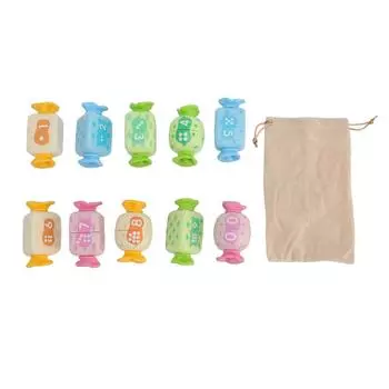 Игрушка для сопоставления чисел Распознавание цвета и формы Мелкая моторика Обучающая конфета в форме числа Счет