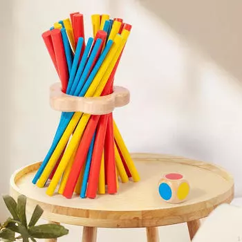 Игрушка для тренировки равновесия и терпения Keep It Steady Семейная игра Красочные учебные пособия Палочки для сбора
