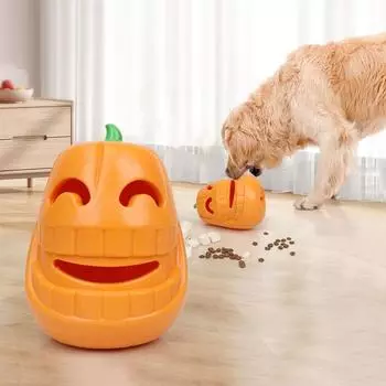 Игрушка для укусов собак Bire Resistance Halloween Anti Choke Dog Slow Feeder Self Happy оранжевый