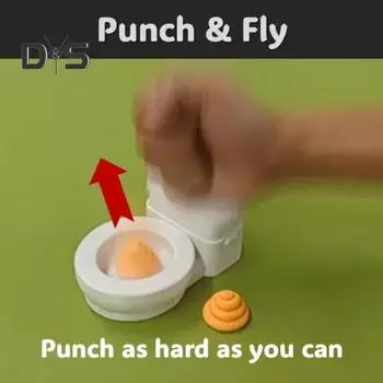 Игрушка для унитаза с 3D-игрушкой для розыгрыша в виде какашек, игрушка для розыгрыша в виде выскакивающей какашки в унитазе, игрушка-кляп, подарок для детей, друзей и взрослых белый