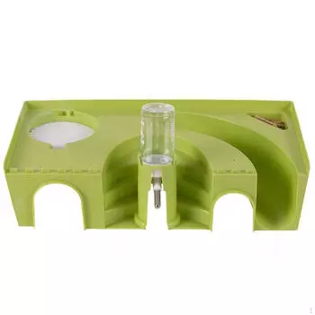 Игрушка для упражнений для хомяка Убежище для песчанок Обучающая клетка Аксессуары для маленьких животных зелёный