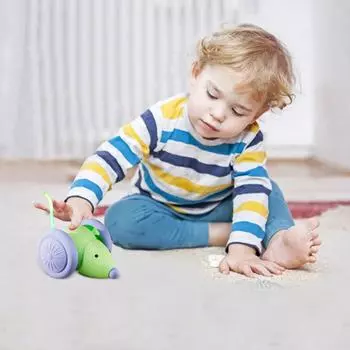 Игрушка для упражнений для кошек Стимулирующая игрушка для кошек Светодиодная светящаяся игрушка для кошек Электронная игрушка для грызунов Увеличенное время игр для активных кошек One Size зелёный