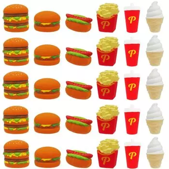Игрушка для ванной Pukapuka Hamburger 6 видов x 5 30 штук в общей сложности Фестивальные товары Вместимость набора для фестивальных продаж Игрушки Игрушки Куклы Фигурки Игрушки для ванной Игрушки