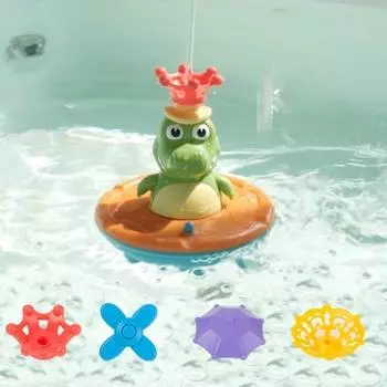 Игрушка для ванны Beberabo Bebedino Shiny Dinosaur Bath Toy 4 режима распыления Bath Play Baby Toddler Water Play, корейские игрушки для ванны