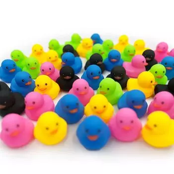 Игрушка для ванны DINETTE Piyotto Duck, набор из 50 игрушек, все 5 цветов, звук, вода, игра, черпание, кукла