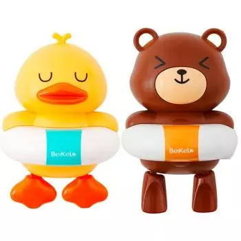Игрушка для ванны для малышей Little Cloud, заводная, комбинированная, 2 предмета, корейские игрушки для ванны