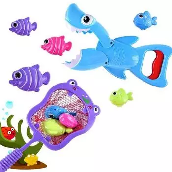 Игрушка для ванны EnO Shark, разные цвета, популярные корейские игрушки