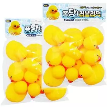 Игрушка для ванны Fondant Lovely Duck 9 шт. x 2 комплекта, корейские игрушки для ванны