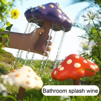 Игрушка для ванны «Грибок» 3 в 1 для детей, вращающаяся гироскопическая насадка для душа, игрушка для ванны, милый орнамент, креативная игрушка для игр с водой для мальчиков и девочек красный