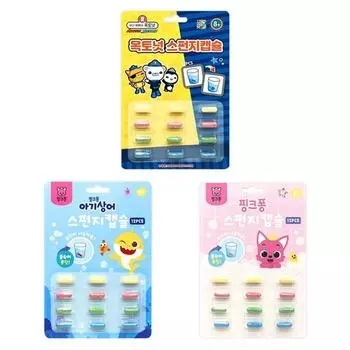 Игрушка для ванны, капсула с губкой Octonaut + детская акула Pinkfong + набор Pinkfong, разные цвета, популярные корейские игрушки