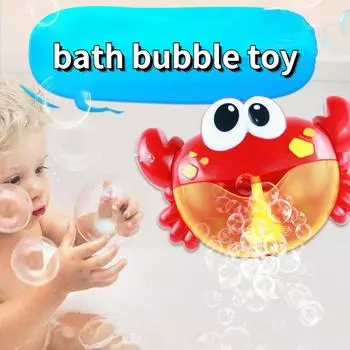 Игрушка для ванны, краб, пузырьковая машина, электрическая музыкальная пузырьковая машина для ванной комнаты 1pack красный