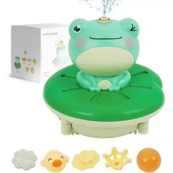Игрушка для ванны Little Cloud Spinning Frog, разноцветные, популярные корейские игрушки