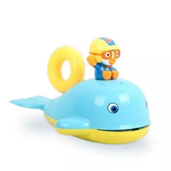 Игрушка для ванны Pororo с китовым фонтаном, смешанные цвета, популярные корейские игрушки