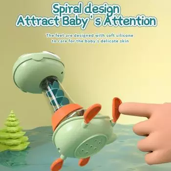 Игрушка для ванны с динозавром Yousheng для младенцев, игрушка для ванны с разбрызгивателем, спиральный поток воды, равномерный выход, дизайн для детского душа, пасхальная корзина, наполнители, подарок Dinosaur