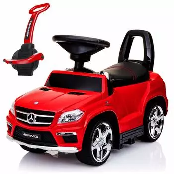 Игрушка для верховой езды Mercedes Benz GL63 Красный с высокой ногой и рукой (Подарок, качество, удар, толчок, 2WAY) [элемент] красный