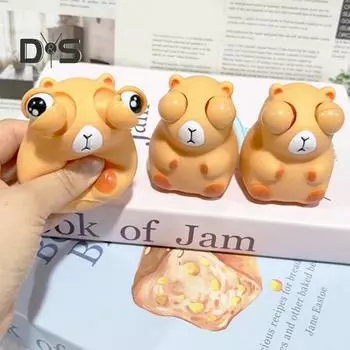 Игрушка для выдавливания глаз, снимающая тревогу, животное, фрукт, овощ, сенсорная игрушка для детей, взрослых, капибара, сова, огурец, ананас, помидор, игрушка для снятия стресса J
