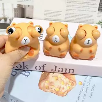 Игрушка для выдавливания глаз, снимающая тревогу, животное, фрукт, овощ, сенсорная игрушка для детей, взрослых, капибара, сова, огурец, ананас, помидор, игрушка для снятия стресса G