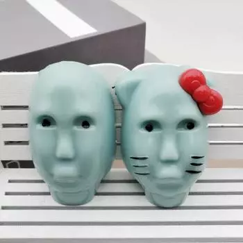 Игрушка для выдавливания прыщей Aliens Fidget Toy Многоразовая для детей и подростков, взрослых, для снятия стресса, мультяшная, для мужчин и женщин, игра для выдавливания прыщей на лице Aliens(Инструменты для наполнения не включены) A