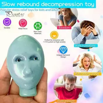 Игрушка для выдавливания прыщей Aliens Fidget Toy Многоразовая для детей и подростков, взрослых, для снятия стресса, мультяшная, для мужчин и женщин, игра для выдавливания прыщей на лице Aliens(Инструменты для наполнения не включены) A
