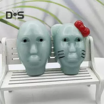 Игрушка для выдавливания прыщей Aliens Fidget Toy Многоразовая для детей и подростков, взрослых, для снятия стресса, мультяшная, для мужчин и женщин, игра для выдавливания прыщей на лице Aliens(Инструменты для наполнения не включены) B