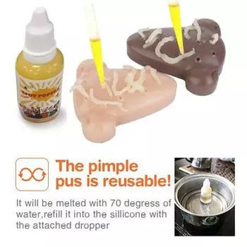 Игрушка для выдавливания прыщей в носу с 30 мл сменным раствором для снятия стресса в носу B