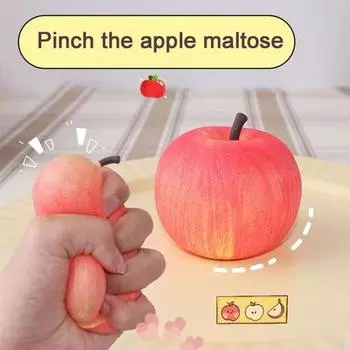 Игрушка для выжимания фруктов, высокая мягкая TPR, медленный отскок, имитация фруктов, мальтозная декомпрессия, зажимные игрушки, сенсорная игрушка жёлтый