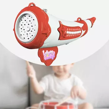 Игрушка для вызова животных 5 уровней света тренировка емкости легких портативная охота для детей красный