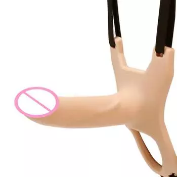 Игрушка для взрослых с ремешком, фаллоимитатор, носимые штаны, пробка для пениса, анальная попка, пара, полая секс-игрушка для взрослых