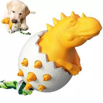 Игрушка для жевания большой собаки, игрушка-зубная щетка для моляров, игра в перетягивание каната, бульдог, интерактивное средство от беспокойства, динозавр, игрушка в форме яйца, товары для животных бирюзовый