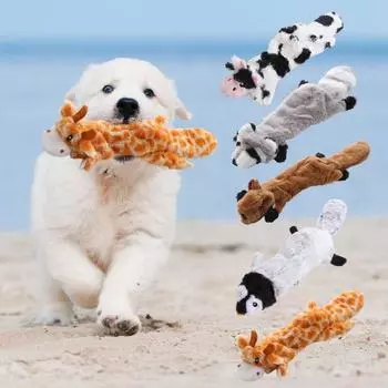 Игрушка для жевания домашних животных, забавная интерактивная мягкая плюшевая устойчивая к укусам застежка, лента для открытия зубов, встроенная чистка зубов Mouse