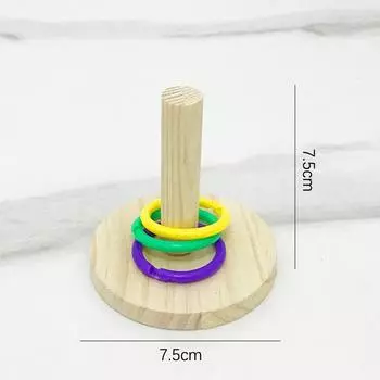 Игрушка для жевания попугая, игрушка для дрессировки птиц, качели для домашних птиц, стоячая игрушка, деревянное интерактивное кольцо для попугая, игрушки, товары для животных as the picture