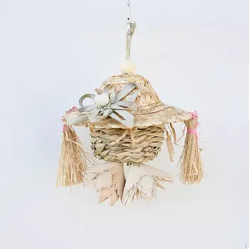 Игрушка для жевания птиц, клетка для попугаев, деревянная подвесная игрушка для попугаев, клюющая для волнистых попугаев, конур