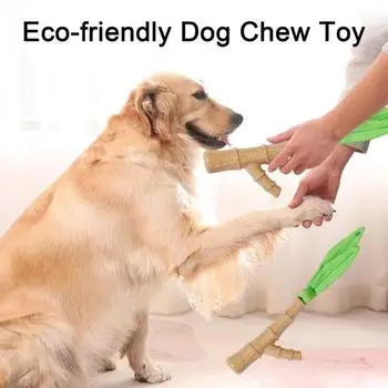 Игрушка для жевания собак, бамбуковая палочка для зубов собак, для агрессивного жевания, неразрушимая игрушка для прорезывания зубов щенков для крупных и средних пород собак