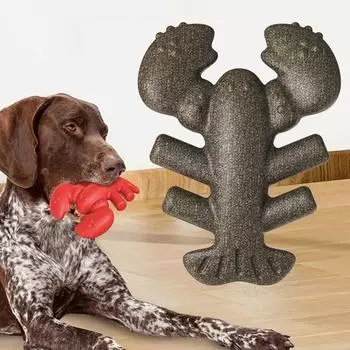 Игрушка для жевания собак для агрессивных жевателей Интерактивная игрушка для прорезывания зубов в форме лобстера Безопасная игрушка для обучения чистке зубов для собак