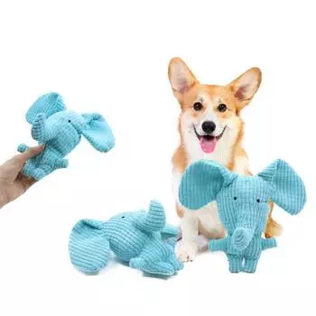 Игрушка для жевания собак и кошек, пищащая интерактивная игрушка для домашних животных с хрустящей бумагой, снимающая скуку и стресс, плюшевая игрушка для животных, прорезывающихся зубов, чистящая игрушка, товары для животных серый