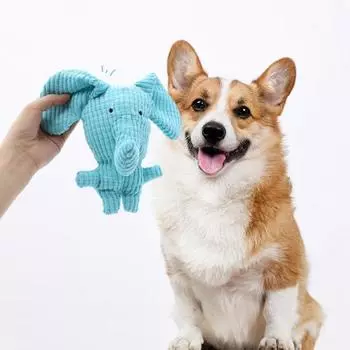 Игрушка для жевания собак и кошек, пищащая интерактивная игрушка для домашних животных с хрустящей бумагой, снимающая скуку и стресс, плюшевая игрушка для животных, прорезывающихся зубов, чистящая игрушка, товары для животных жёлтый