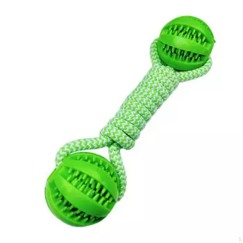 Игрушка для жевания собак Интерактивная веревка Эластичная гантель для маленьких средних и