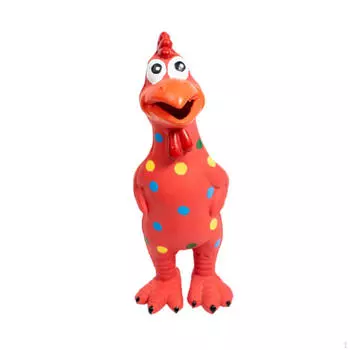 Игрушка для жевания собак из латекса, курица, пляжные игры, семейная игра, новинка для детей и взрослых, укус на заднем дворе красный