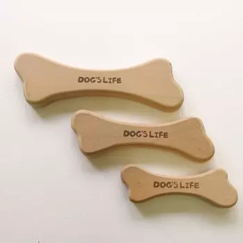 Игрушка для жевания собак Life Life, изготовленная из натурального японского дерева с изображением цветущей вишни, тип, (L)