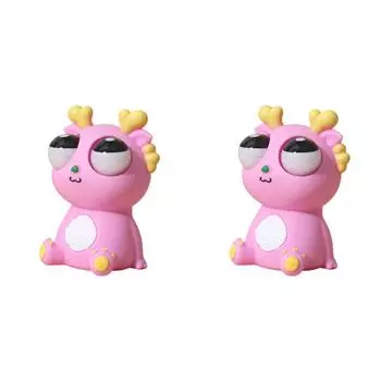Игрушка-дракон Squeeze Dragon Eyes Out Toys Funny для вечеринок (розовый)