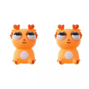 Игрушка-дракон Squeeze Dragon Eyes Out Toys Funny для вечеринок (оранжевый)