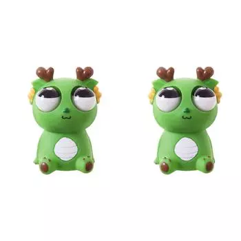 Игрушка-дракон Squeeze Dragon Eyes Out Toys Funny для вечеринок (зеленый)