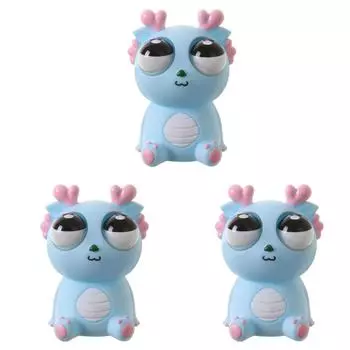 Игрушка-дракон Squeeze Dragon Eyes Out Toys Funny для вечеринок (синий)