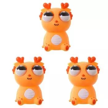 Игрушка-дракон Squeeze Dragon Eyes Out Toys Funny для вечеринок (оранжевый)