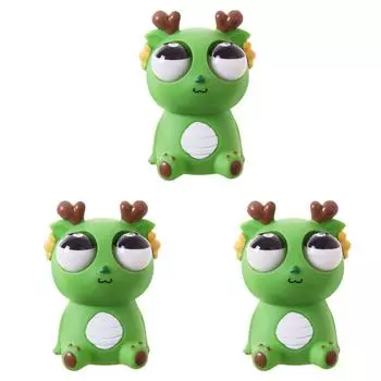 Игрушка-дракон Squeeze Dragon Eyes Out Toys Funny для вечеринок (зеленый)