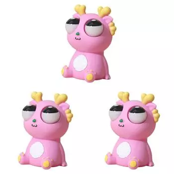 Игрушка-дракон Squeeze Dragon Eyes Out Toys Funny для вечеринок (розовый)