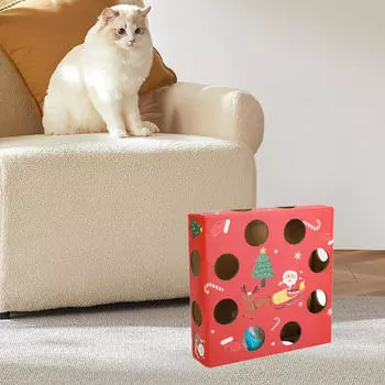 Игрушка-дразнилка для кошек, картонная игрушка с перьями, интерактивная для кошек, игровое упражнение для питомца