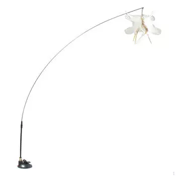 Игрушка-дразнилка для кошек с телескопическими струнами на присосках, съемная, интерактивная